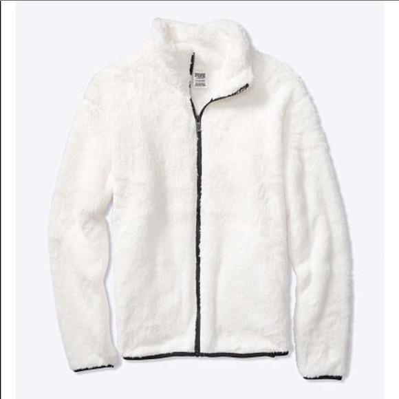 PINK Victoria's Secret Jackets & Blazers - PINK by Victoria’s Secret Teddy Full-Zip Jacket